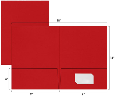 Assorted Fashion 9 x 12 Matte Folders - 6 Pack