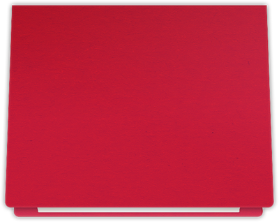 Wild Cherry Vellum 100lb 9 1/2 x 12 Landscape or Portrait Certificate Holders with Rounded Corner Slits