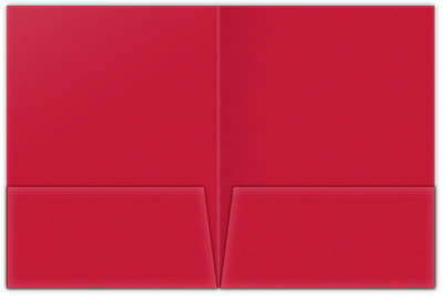Wild Cherry Vellum 100lb 9 x 12 Two Pocket Folders with 4 Inch Pockets