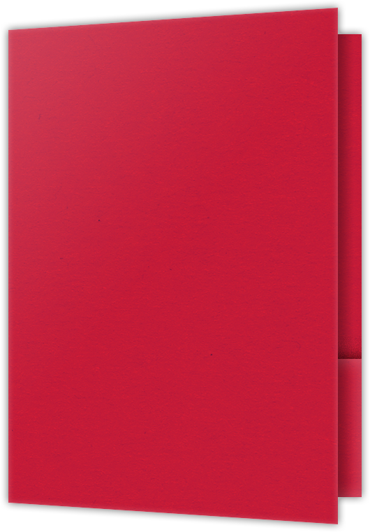 Wild Cherry Vellum 100lb 9 1/2 x 14 1/2 Two Pocket Legal Folders with 4 1/2 Inch Pockets