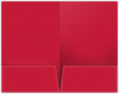 Wild Cherry Vellum 100lb 9 1/2 x 14 1/2 Two Pocket Legal Folders with 4 1/2 Inch Pockets