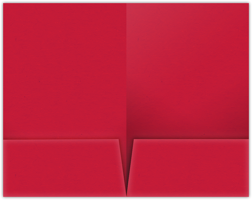 Wild Cherry Vellum 100lb 9 1/2 x 14 1/2 Two Pocket Legal Folders with 4 1/2 Inch Pockets