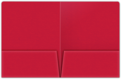 Wild Cherry Vellum 100lb 9 x 12 Two Pocket Round Corner Folders with 4 1/4 Inch Pocket