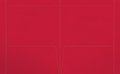 Wild Cherry Vellum 100lb 9 1/2 x 11 3/4 Two Pocket Folders with 4 1/2 Inch Pockets and 1 Inch Reinforced Top and Edges