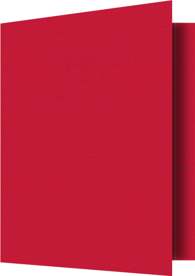 Wild Cherry Vellum 100lb 9 1/2 x 11 3/4 Two Pocket Folders with 4 1/2 Inch Pockets and 1 Inch Reinforced Top and Edges