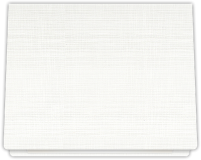 Bright White Linen 100lb 9 1/2 x 12 Landscape or Portrait Certificate Holders with Rounded Corner Slits