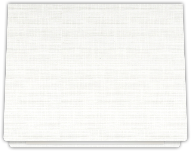 Bright White Linen 100lb 9 1/2 x 12 Landscape or Portrait Certificate Holders with Rounded Corner Slits