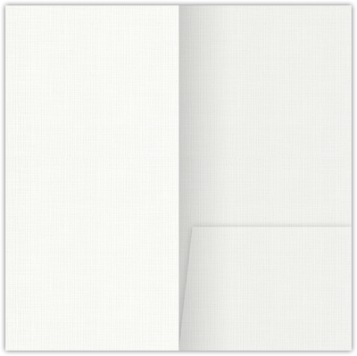 Bright White Linen 100lb 3 1/2 x 7 One Pocket Key Card Holders with 2 1/2 Inch Pocket