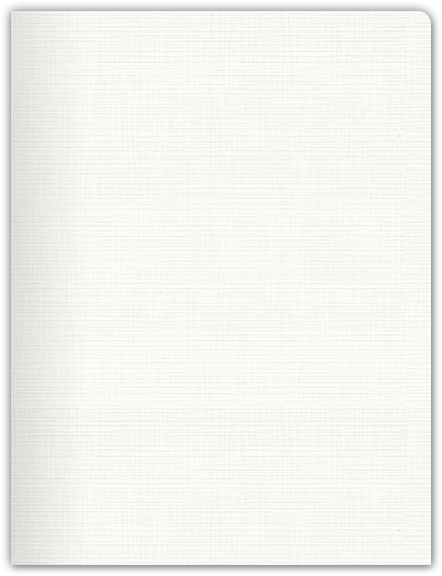 Bright White Linen 100lb 9 x 12 Two Pocket Round Corner Folders with 4 1/4 Inch Pocket