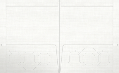 Bright White Linen 100lb 9 1/2 x 11 3/4 Two Pocket Folders with 4 1/2 Inch Pockets and 1 Inch Reinforced Top and Edges