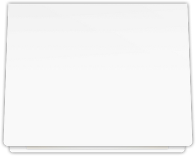 Cougar White Smooth 100lb 9 1/2 x 12 Landscape or Portrait Certificate Holders with Rounded Corner Slits