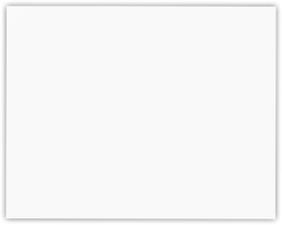 Cougar White Smooth 100lb 9 1/2 x 12 Landscape or Portrait Certificate Holders with Square Corner Slits (Holds 8 1/2 x 11 Certificate)