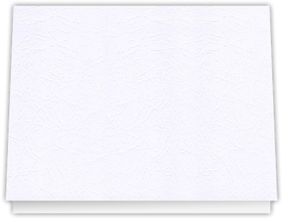 Marble Crush White Smooth 12pt C1S 9 1/2 x 12 Landscape or Portrait Certificate Holders with Square Corner Slits (Holds 8 1/2 x 11 Certificate)
