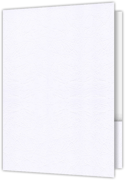 Marble Crush White Smooth 12pt C1S 9 1/2 x 14 1/2 Two Pocket Legal Folders with 4 1/2 Inch Pockets