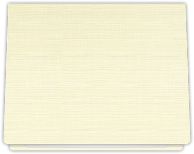 Natural White Linen 100lb 9 1/2 x 12 Landscape or Portrait Certificate Holders with Rounded Corner Slits