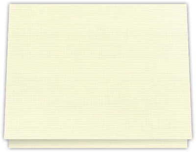 Natural White Linen 100lb 9 1/2 x 12 Landscape or Portrait Certificate Holders with Square Corner Slits (Holds 8 1/2 x 11 Certificate)