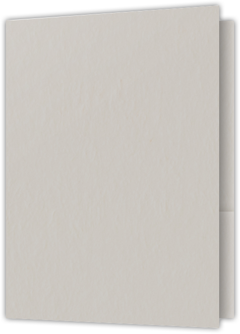 Natural White Smooth 80lb 9 x 12 Two Pocket Folders with 4 Inch Pockets
