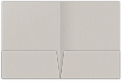 Natural White Smooth 80lb 9 x 12 Two Pocket Folders with 4 Inch Pockets