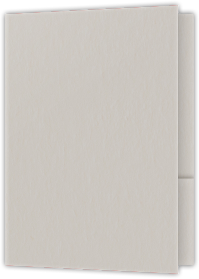 Natural White Smooth 80lb 9 x 12 Two Pocket Folders with 4 Inch Round Corner Pockets and 1/4 Inch Expansion with Double Score Spine