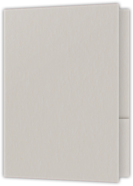 Natural White Smooth 80lb 9 x 12 Two Pocket Folders with 4 Inch Round Corner Pockets and 1/4 Inch Expansion with Double Score Spine