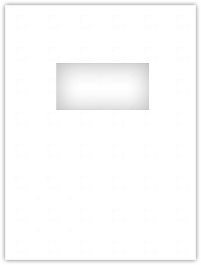 Starch White Hemp 100lb 9 x 12 Two Pocket Folders with 4 Inch Pockets and 2 x 4 Window