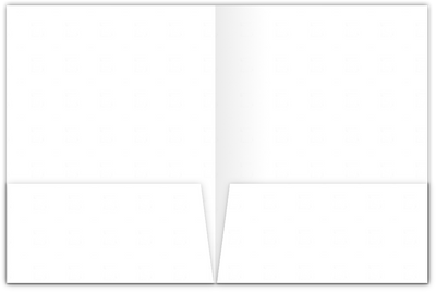 Starch White Hemp 100lb 9 x 12 Two Pocket Folders with 4 Inch Pockets