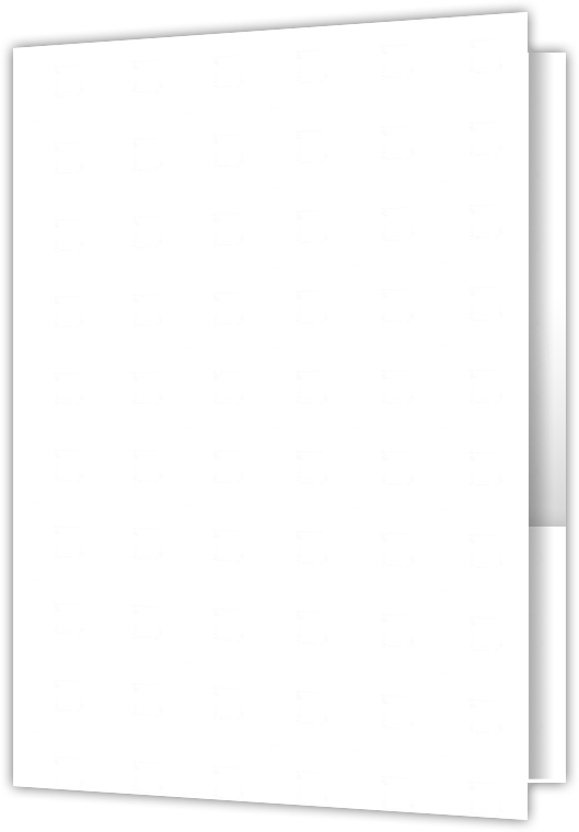 Starch White Hemp 100lb 6 x 9 Two Pocket Half Size Folders with 3 Inch Pockets