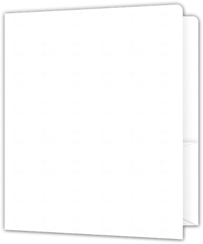Starch White Hemp 100lb 9 x 12 Two Pocket Round Corner Folders with 4 1/4 Inch Pocket