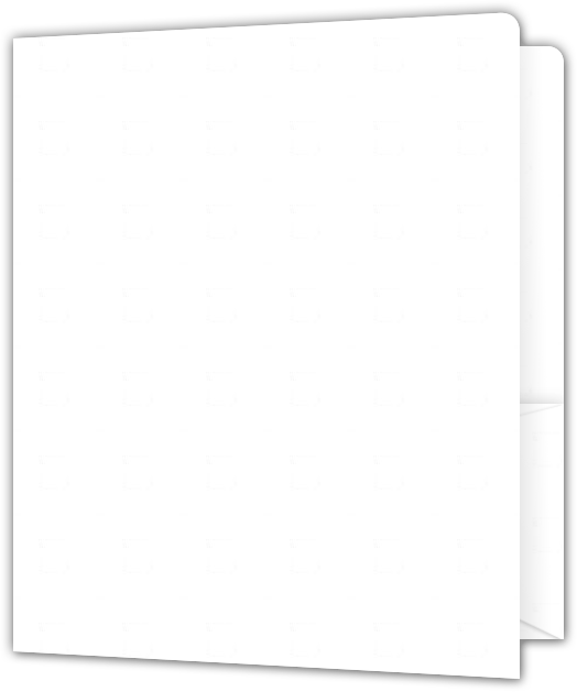 Starch White Hemp 100lb 9 x 12 Two Pocket Round Corner Folders with 4 1/4 Inch Pocket