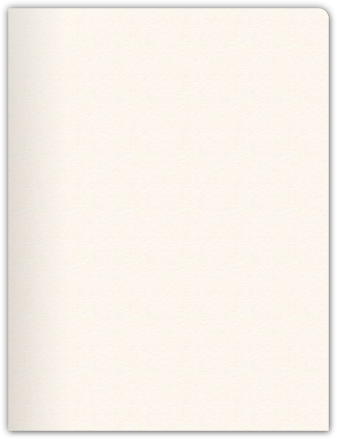 Warm White Felt 80lb 9 x 12 Two Pocket Round Corner Folders with 4 1/4 Inch Pocket