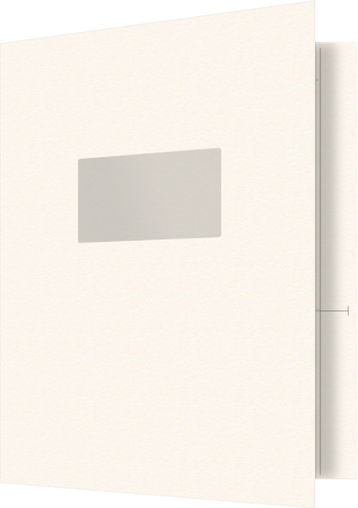 Warm White Felt 80lb 9 1/2 x 11 3/4 Two Pocket Folders with 4 1/2 Inch Pockets and 1 Inch Reinforced Top and Edges