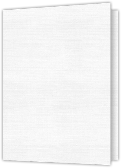 Warm White Linen 80lb 9 x 12 Two Pocket Folders with 4 Inch Pockets