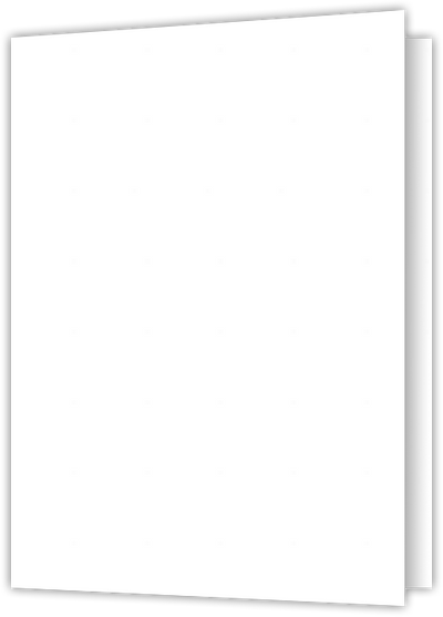 White Semi-Gloss 10pt C1S 9 x 12 Two Pocket Folders with 4 Inch Pockets