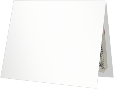 White Semi-Gloss 12pt C1S 9 1/2 x 12 Landscape or Portrait Certificate Holders with Square Corner Slits (Holds 8 1/2 x 11 Certificate)