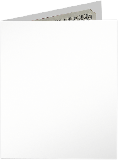 White Semi-Gloss 12pt C1S 9 1/2 x 12 Landscape or Portrait Certificate Holders with Square Corner Slits (Holds 8 1/2 x 11 Certificate)