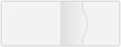 White Semi-Gloss 12pt C1S 2 3/4 x 3 3/4 One Pocket Key Card Holders with 2 1/4 Inch Pocket