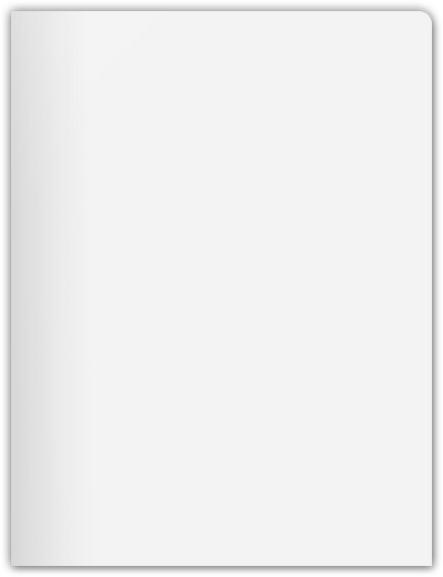 White Semi-Gloss 12pt C1S 9 x 12 Two Pocket Round Corner Folders with 4 1/4 Inch Pocket