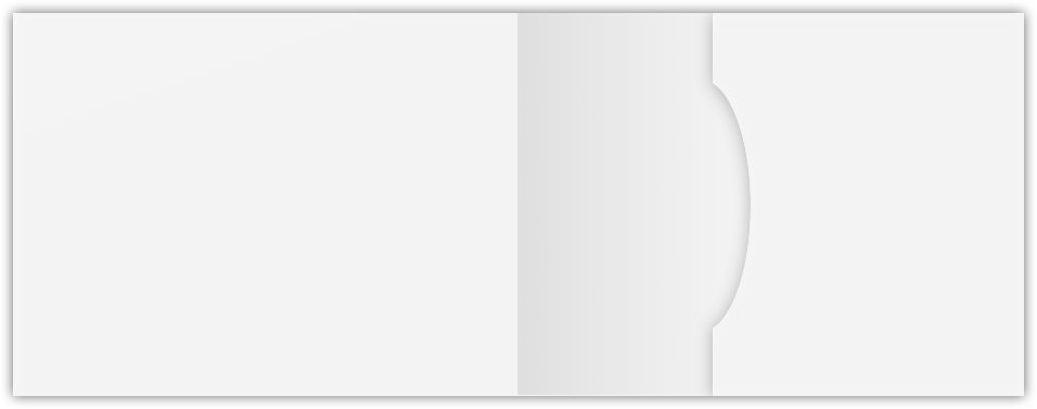 White Semi-Gloss 16pt C1S 2 3/4 x 3 3/4 One Pocket Key Card Holders with 2 1/4 Inch Pocket