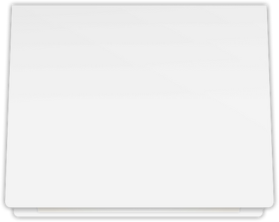 White Semi-Gloss 16pt C2S 9 1/2 x 12 Landscape or Portrait Certificate Holders with Rounded Corner Slits