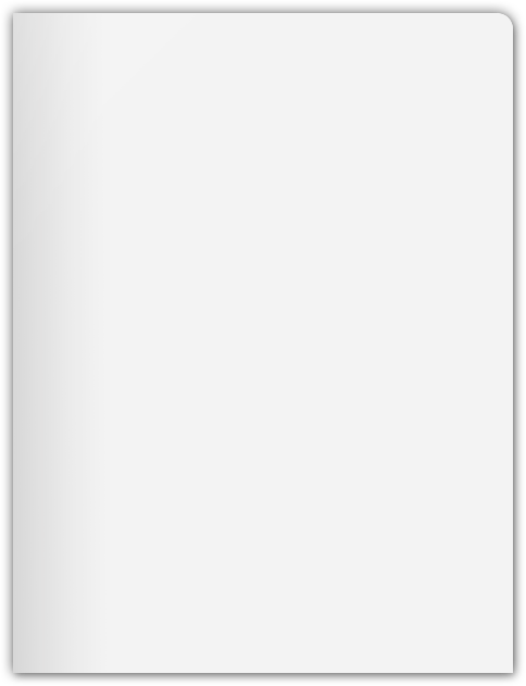 White Semi-Gloss 16pt C2S 9 x 12 Two Pocket Round Corner Folders with 4 1/4 Inch Pocket