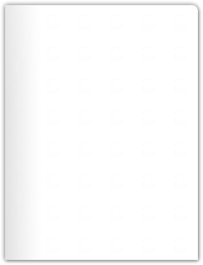 White Semi-Gloss 18pt C1S 9 x 12 Two Pocket Round Corner Folders with 4 1/4 Inch Pocket