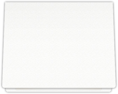 White Felt 80lb 9 1/2 x 12 Landscape or Portrait Certificate Holders with Rounded Corner Slits