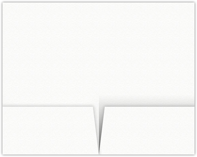 White Felt 80lb 6 x 9 Two Pocket Half Size Folders with 3 Inch Pockets
