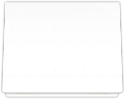 White Smooth 80lb 9 1/2 x 12 Landscape or Portrait Certificate Holders with Rounded Corner Slits