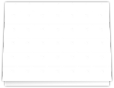 White Smooth 80lb 9 1/2 x 12 Landscape or Portrait Certificate Holders with Square Corner Slits (Holds 8 1/2 x 11 Certificate)