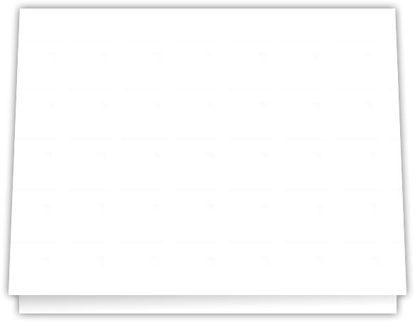 White Smooth 80lb 9 1/2 x 12 Landscape or Portrait Certificate Holders with Square Corner Slits (Holds 8 1/2 x 11 Certificate)