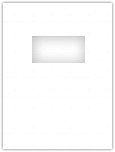 White Smooth 80lb 9 x 12 Two Pocket Folders with 4 Inch Pockets and 2 x 4 Window