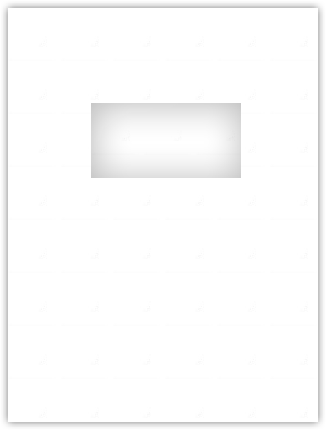 White Smooth 80lb 9 x 12 Two Pocket Folders with 4 Inch Pockets and 2 x 4 Window