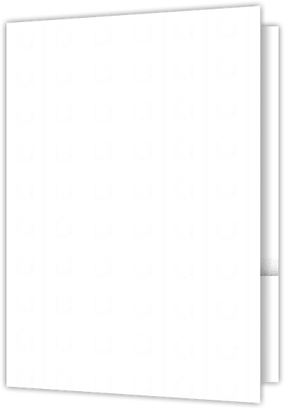 White Recycled Smooth 80lb 9 1/2 x 14 1/2 Two Pocket Legal Folders with 4 1/2 Inch Pockets