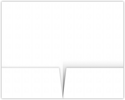 White Recycled Smooth 80lb 6 x 9 Two Pocket Half Size Folders with 3 Inch Pockets